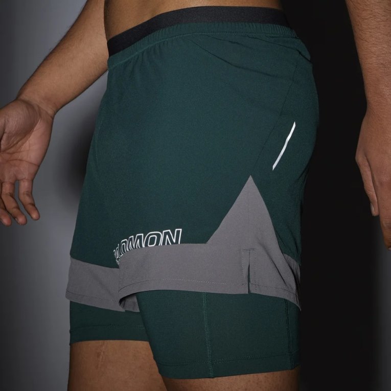 Salomon Cross 2in1 Men's Shorts Green | CA 24I89